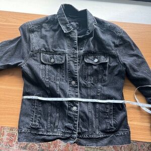 Abercrombie & Fitch Black Denim Jacket - Trucker